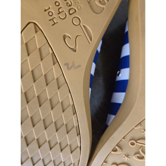 Hot Chocolate Designs Chocolaticas Size 7 ~Mary Janes Navy Sailor Anchor Blue - Picture 7 of 14